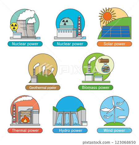 發電廠插圖集 123068650
