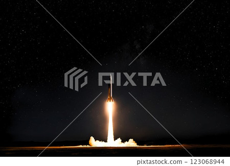 火箭發射至星空 123068944
