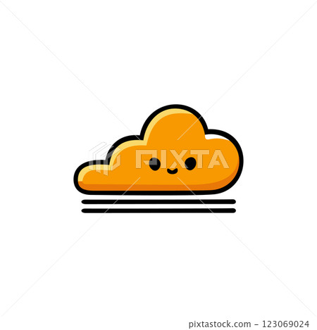 flat icon on white background cloud flat icon on white background cloud 123069024
