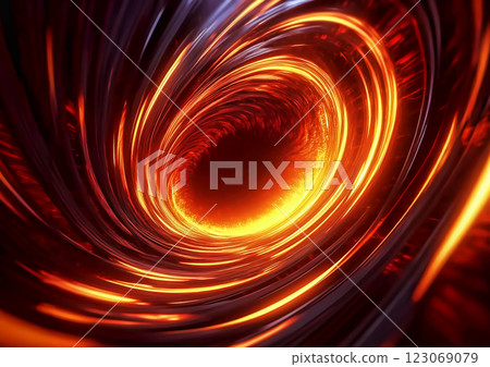 3d illustration background of swirling flames 123069079