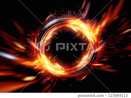 Abstract background with swirling flames 123069113