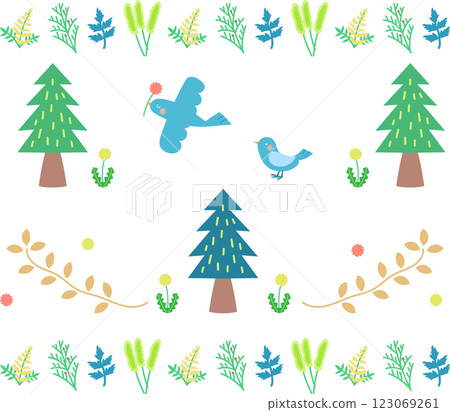 森林植物插圖 森林植物插圖 123069261