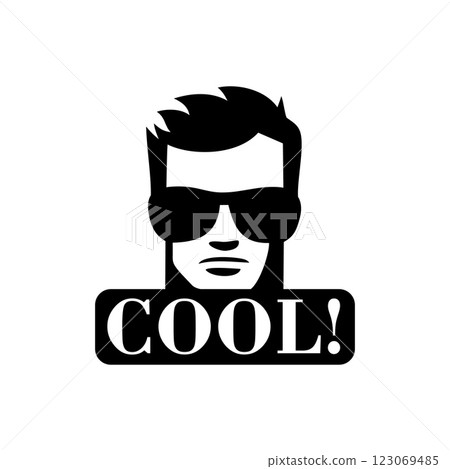 hipster icon vector male hipster man with beard hipster icon vector male hipster man with beard 123069485