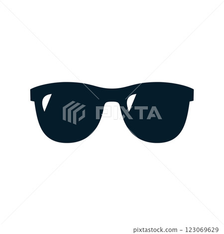 flat in black and white mobile application glasses flat in black and white mobile application glasses 123069629