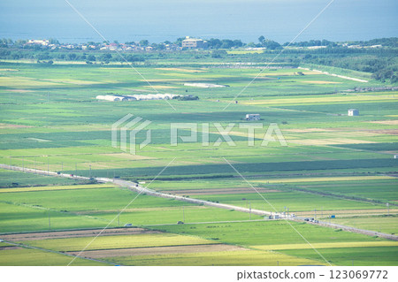 Rural night view from Inokoyama Park Observatory Rural night view from Inokoyama Park Observatory 123069772