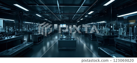 production line in a factory production line in a factory 123069820