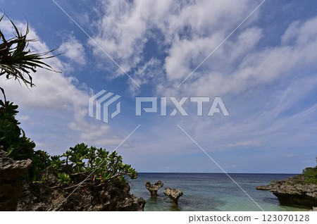 在海灘的心臟岩石 在海灘的心臟岩石 123070128