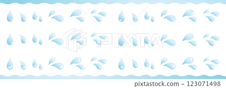 透明水滴和汗跡插圖集 透明水滴和汗跡插圖集 123071498