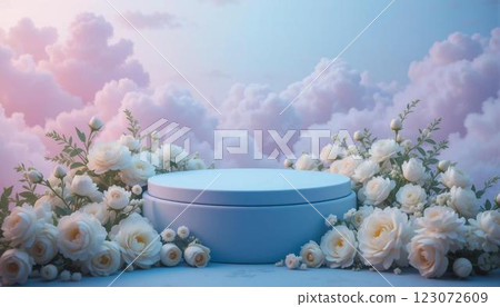 Ethereal Floral Display with Dreamy Pastel Tones Ethereal Floral Display with Dreamy Pastel Tones 123072609