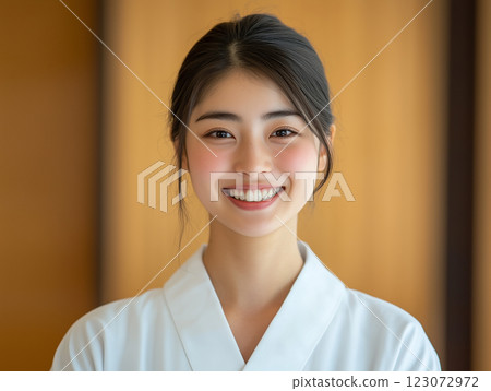 Girl doing martial arts 123072972