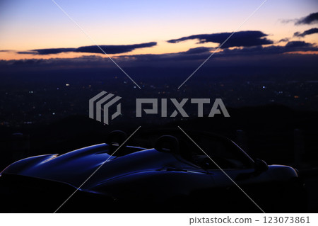 Glossy black open car Glossy black open car 123073861