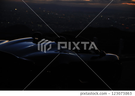 Glossy black open car Glossy black open car 123073863
