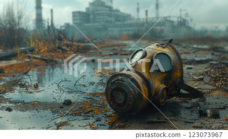 Aftermath of the nuclear disaster at the Chernobyl Nuclear Power Plant 123073967