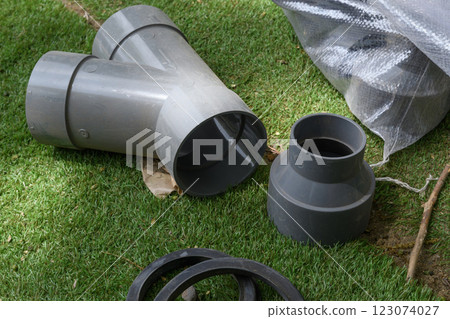 Waterwork construction 123074027