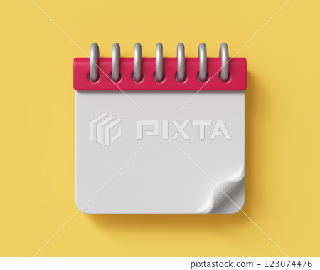 Calendar Mock up for Copy Space. 3D Rendering Calendar Mock up for Copy Space. 3D Rendering 123074476