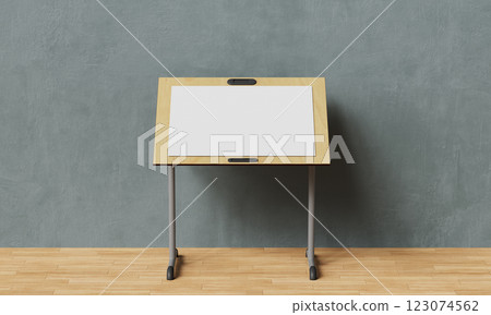 Drawing Easel Table Mock up. 3D Rendering 123074562