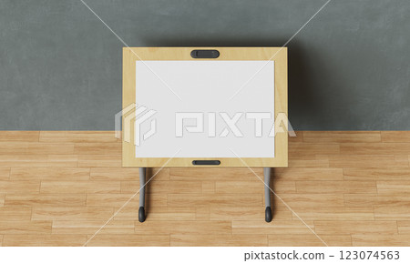 Drawing Easel Table Mock up. 3D Rendering 123074563