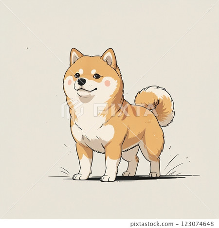 一隻狗的插圖 123074648