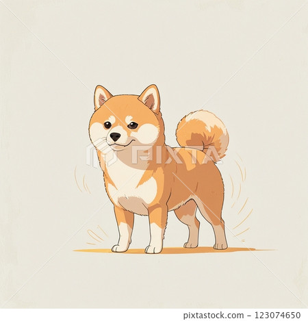Illustration of a dog 123074650