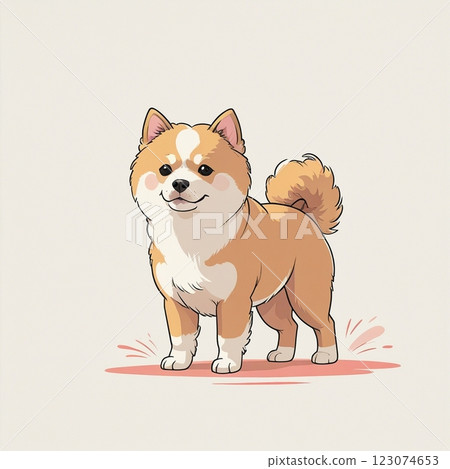 一隻狗的插圖 123074653