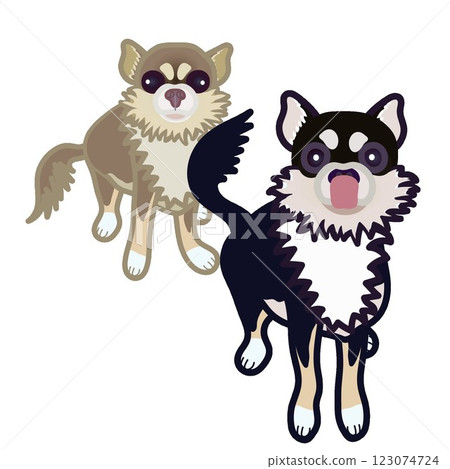 奇瓦瓦狗的例證 123074724