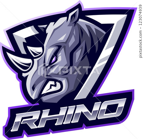 Rhino head mascot Rhino head mascot 123074939