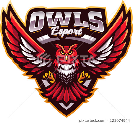 Owls esport mascot Owls esport mascot 123074944