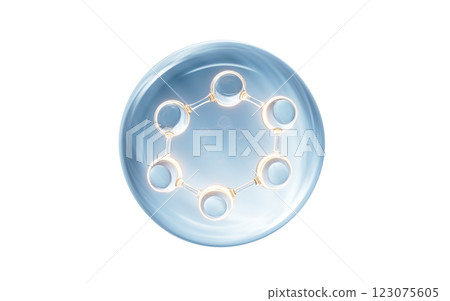 isolated, round, blue 123075605