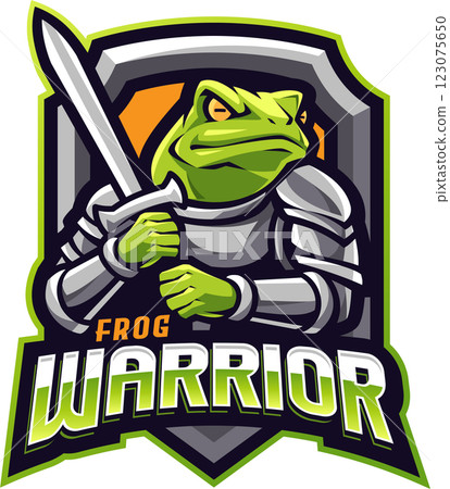 Frog warrior esport mascot Frog warrior esport mascot 123075650