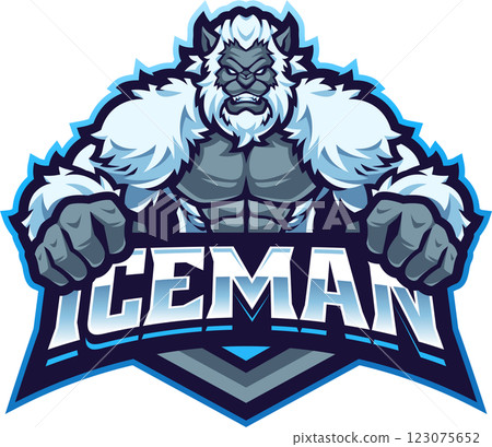 Iceman esport mascot 123075652