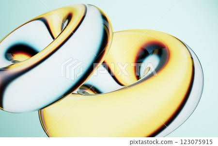 ribbon, multicolored, 3d 123075915