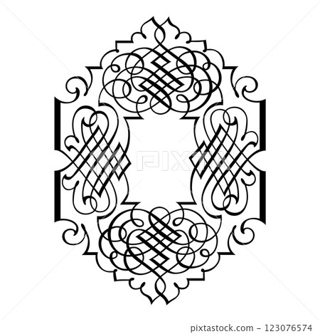 Vintage forged floral classic calligraphic retro vignette scroll frames ornamental design elements black set isolated vector Vintage forged floral classic calligraphic retro vignette scroll frames ornamental design elements black set isolated vector 123076574