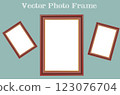 Realistic Photo Frame Vector Design 123076704