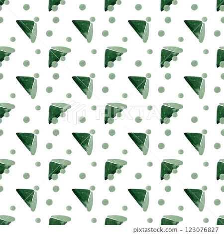 Green strokes, shapes. Seamless abstract pattern for your design 123076827