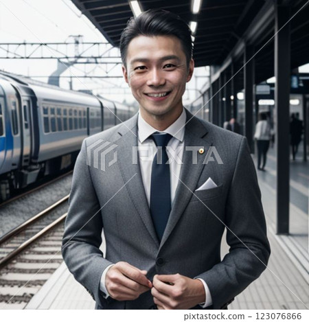 Businessman having at home Businessman having at home 123076866