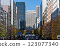 Scenery of the Japanese office district, Toranomon and Kasumigaseki 123077340