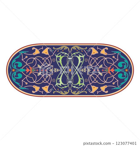 Retro design original floral vintage emblems chalkboard set isolated vector 123077401