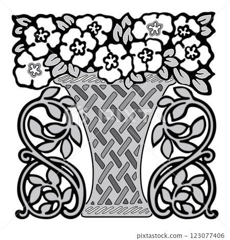 Retro design original floral vintage emblems chalkboard set isolated vector Retro design original floral vintage emblems chalkboard set isolated vector 123077406