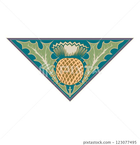Retro design original floral vintage emblems chalkboard set isolated vector 123077495