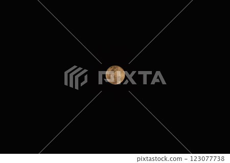bright yellow full moon floating on sky in night background bright yellow full moon floating on sky in night background 123077738