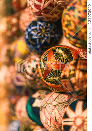 排列整齊的線球 123078040