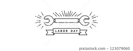 Labor day wrench icon. 123079060