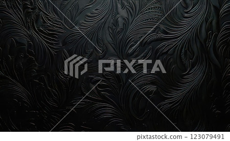AI Image: Black wallpaper with subtle patterns 123079491