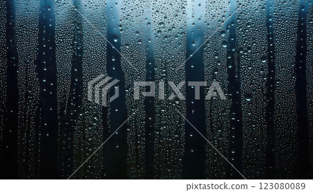 AI 圖片:沾滿水滴的窗玻璃 AI 圖片:沾滿水滴的窗玻璃 123080089