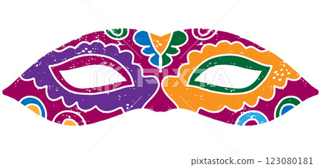 carnival mask isolated on white background 123080181