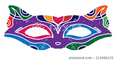 carnival mask with feathers 123080220