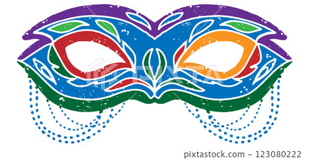carnival mask with feathers 123080222