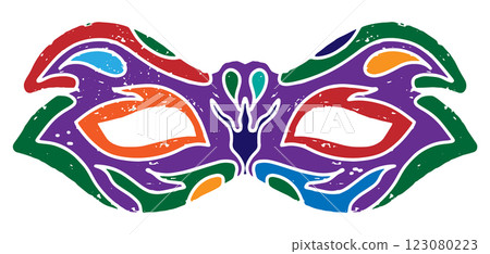 carnival mask on white background 123080223