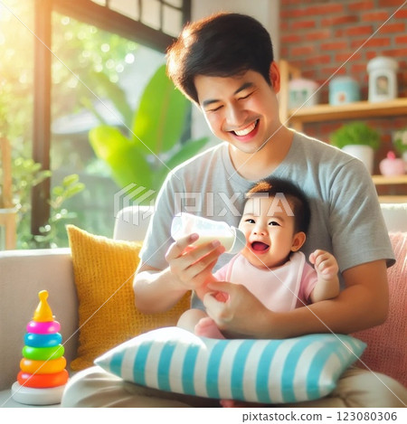 Men taking parental leave Men taking parental leave 123080306