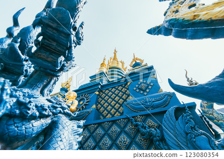 Blue Temple, Chiang Rai, Northern Thailand, Thailand Blue Temple, Chiang Rai, Northern Thailand, Thailand 123080354